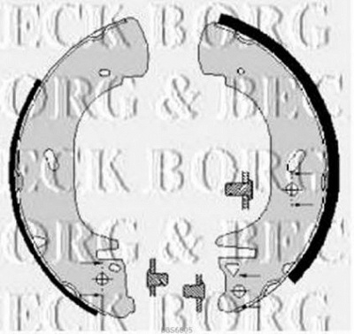 BORG & BECK bbs6005 -  Комплект тормозных колодок